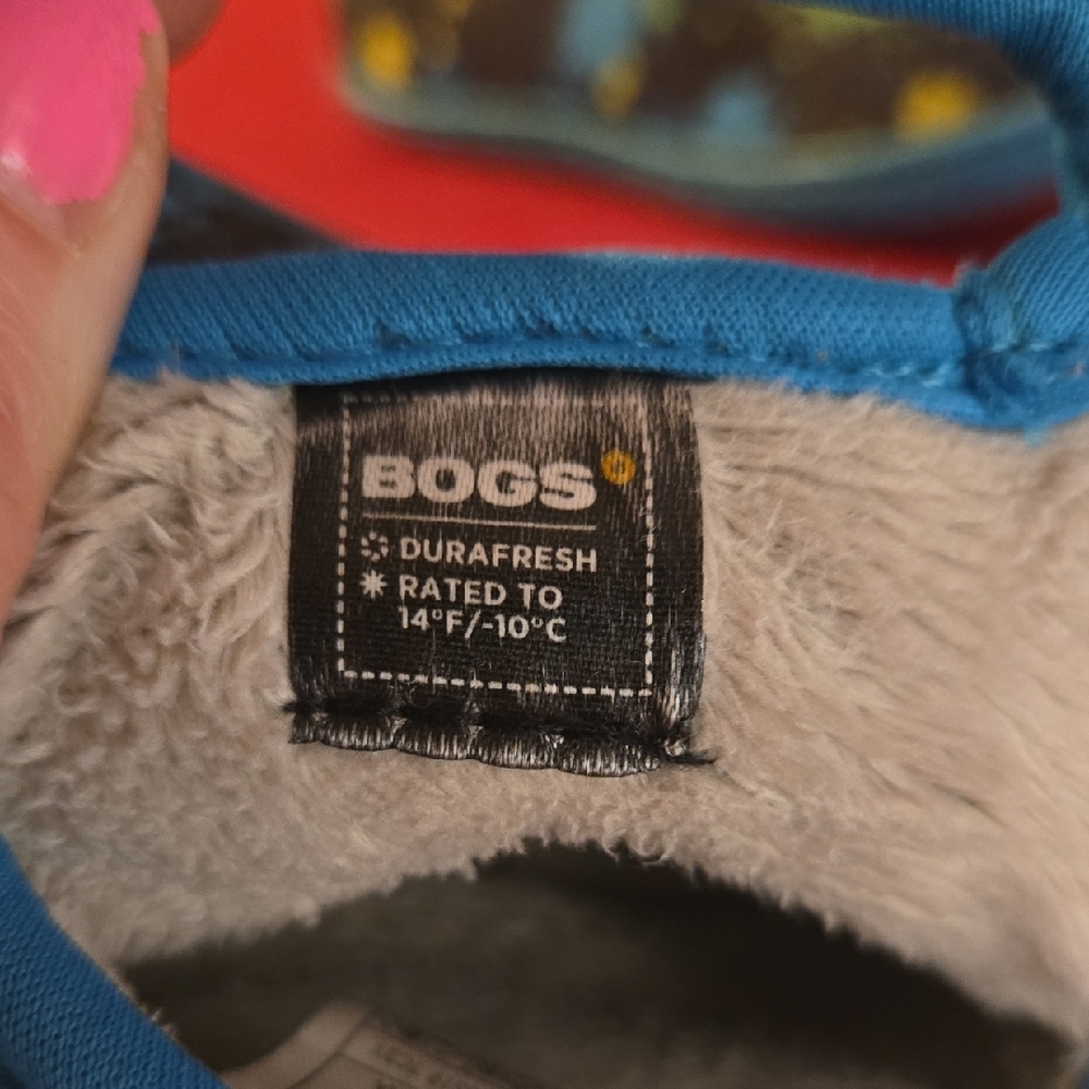 Bogs Kids Black and Blue Splatter Boots - Picture 2 of 8